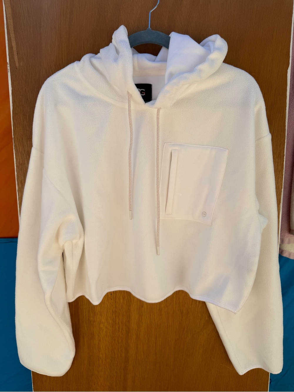 UGG Fluffy White Cropped Sweater